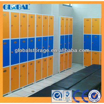 Plastic Locker in Orange and Blue